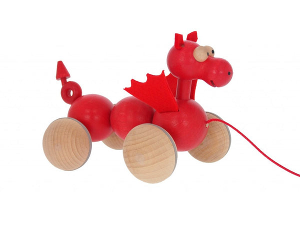 Pull along 'Wiggling' Welsh Dragon