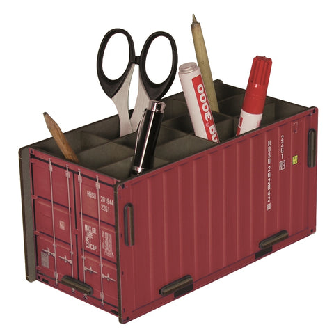 Red Container Pen Pot