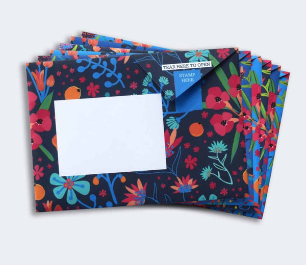 Midnight Garden Pigeon Letter Paper 6-pack