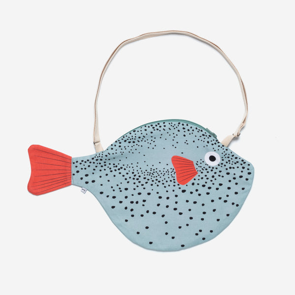 Pufferfish Bag - Aqua Blue