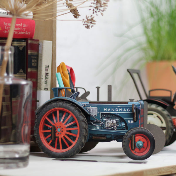 Green Hanomag Tractor Pen Pot
