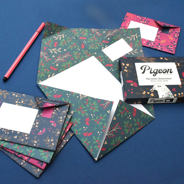 Winter Berry Pigeon Letter Paper 6-pack