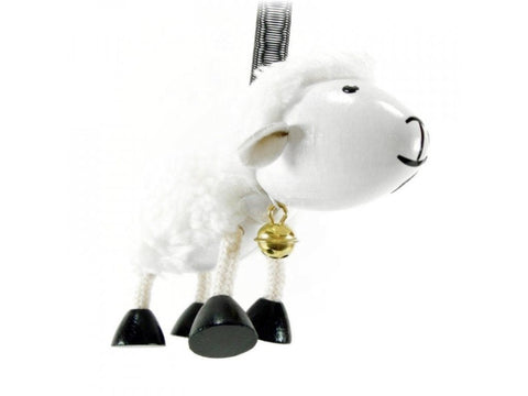 Wooden Figure on a Spring - Sheep