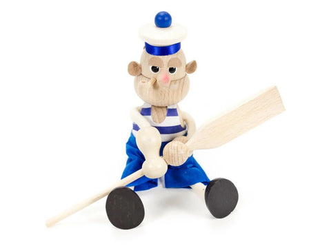 Wooden Figure on a Spring - Sailor