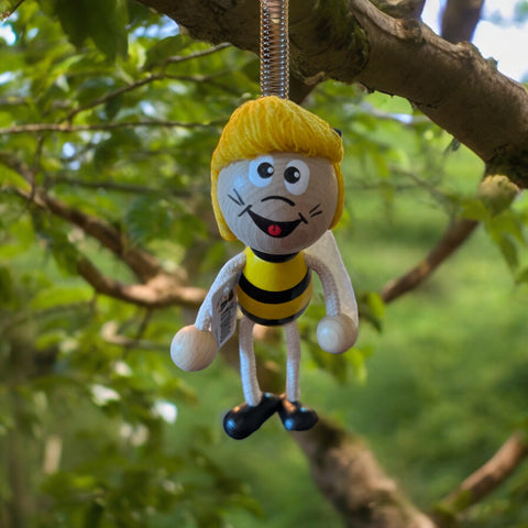 Wooden Figure on a Spring - Honey Bee