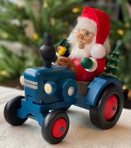 Santa Claus on Tractor