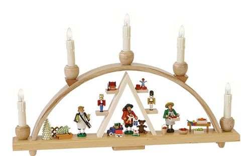 Electric Christmas Market Scene Arch