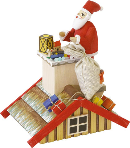 Santa on Roof Incense Smoker