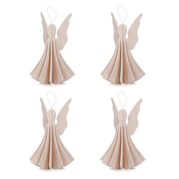 Angel 9.5cm (4 pack) Translucent White