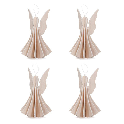 Angel 9.5cm (4 pack) Translucent White
