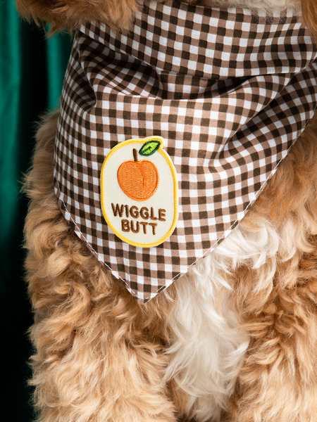 Wiggle Butt iron-on patch for pets