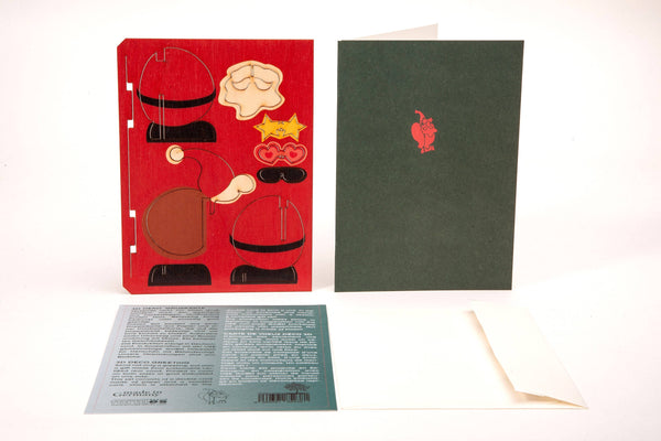Santa Claus 3D decorative greeting card