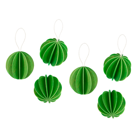 Baubles 4cm (6 pack) - Choice of Colour