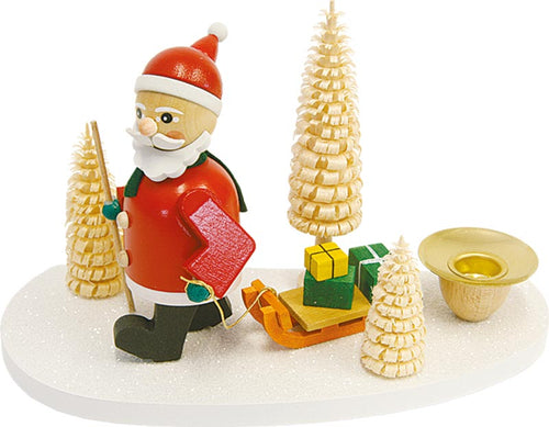 Santa & Sleigh Candle Holder
