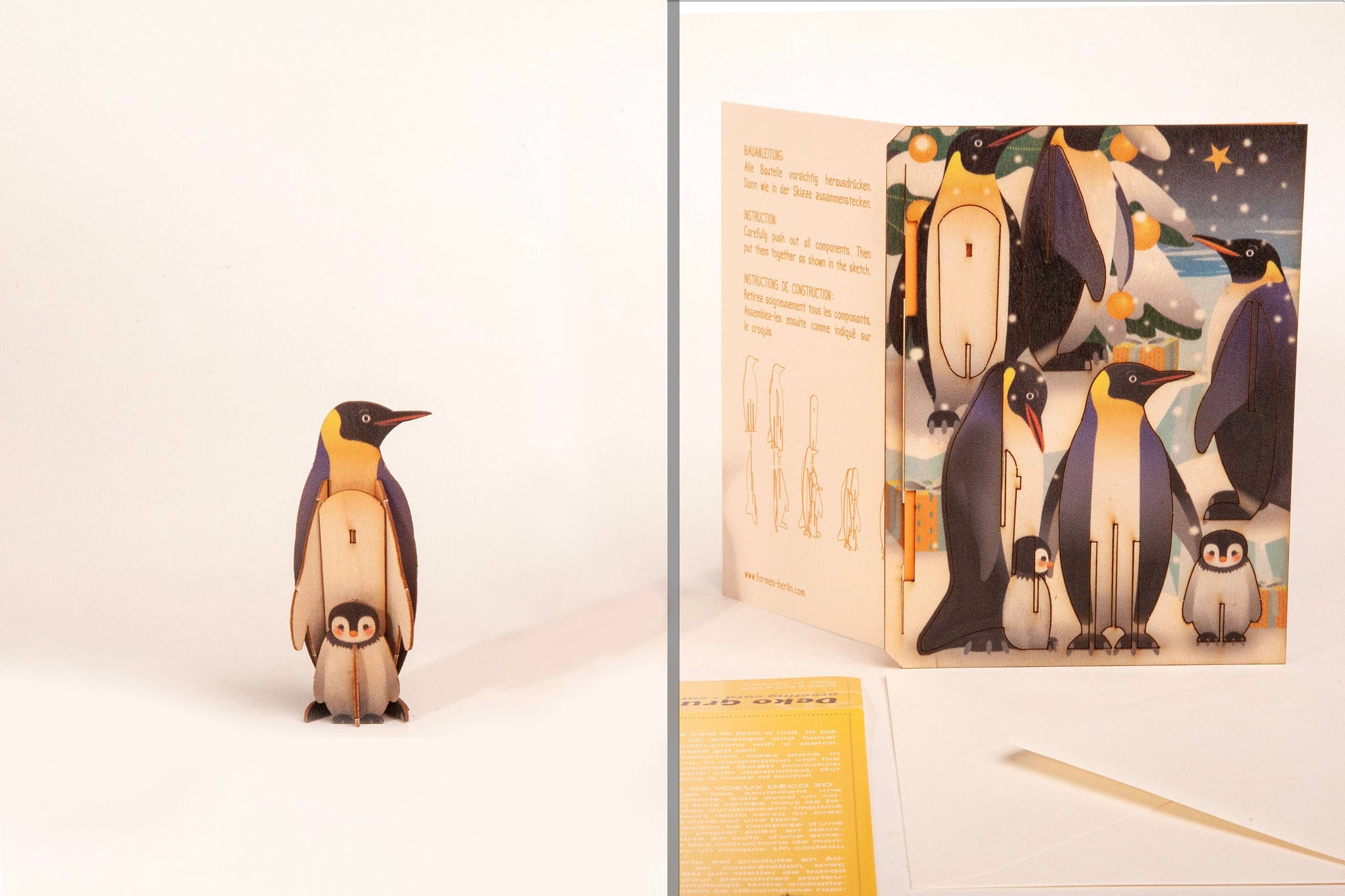 Penguin 3D Decorative Greeting Card