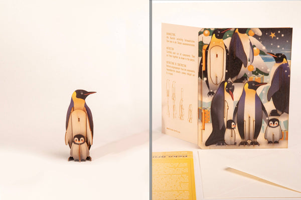 Penguin 3D Decorative Greeting Card
