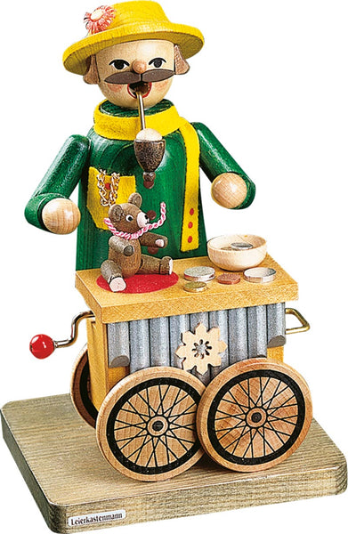 Organ Player Incense Smoker with Music Box
