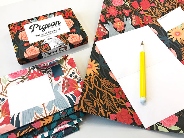 Bright & Beautiful Pigeon Letter Paper 6-pack