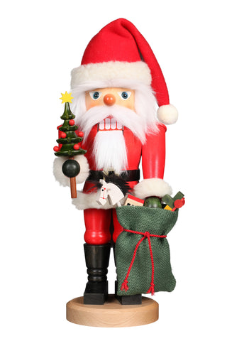 Santa with Christmas Tree & Sack of Toys