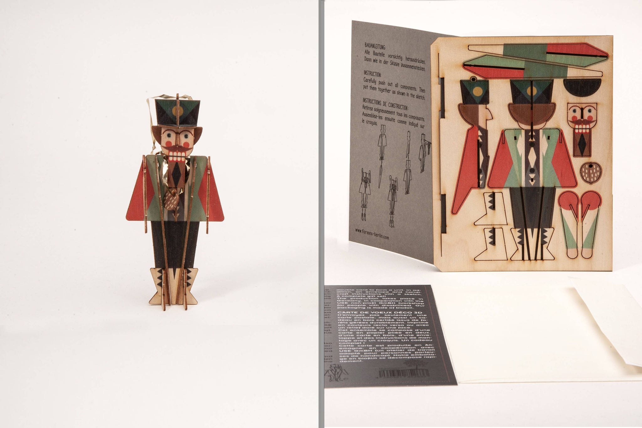 Nutcracker 3D Decorative Greeting Card