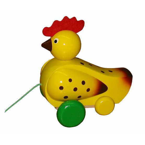 Miva - Pull along Colourful Chicken with "clack"