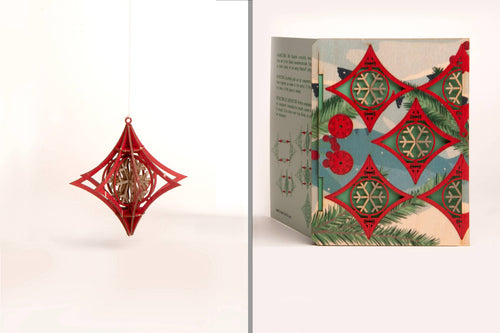 Snowflake 3D Decorative Greeting Card