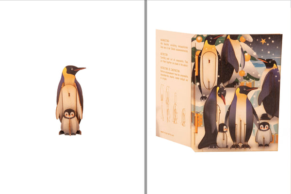 Penguin 3D Decorative Greeting Card