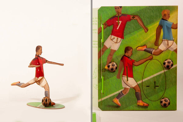 Football player 3D decorative greeting card