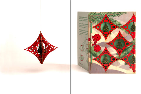 Christmas Tree 3D Decorative Greeting Card