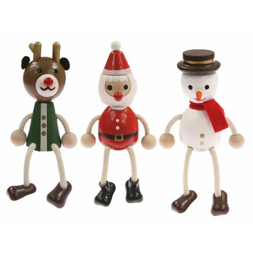 Wooden Shelf Sitting Figure (Christmas Theme - Choice of Design)