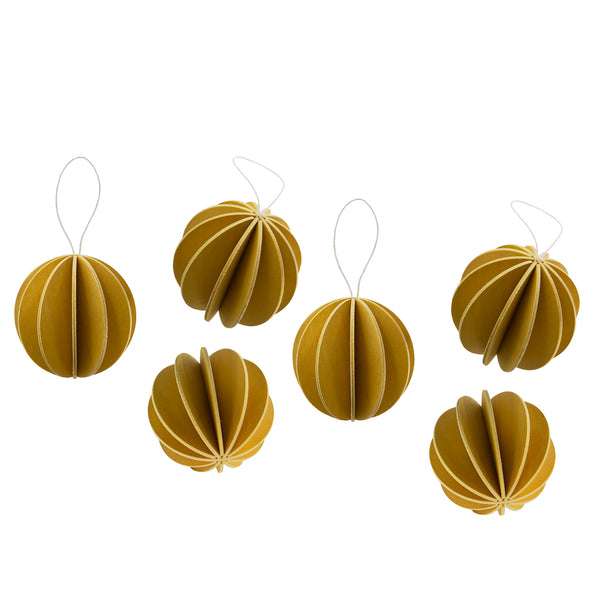 Baubles 4cm (6 pack) - Choice of Colour