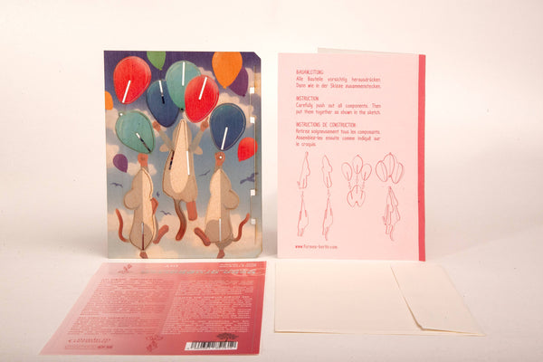 Mouse 3D Decorative Greeting Card