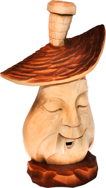 Carved Mushroom (21cm) Incense Smoker