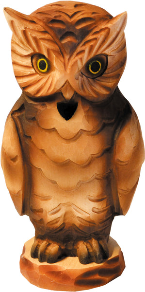 Carved Owl (23cm) Incense Smoker