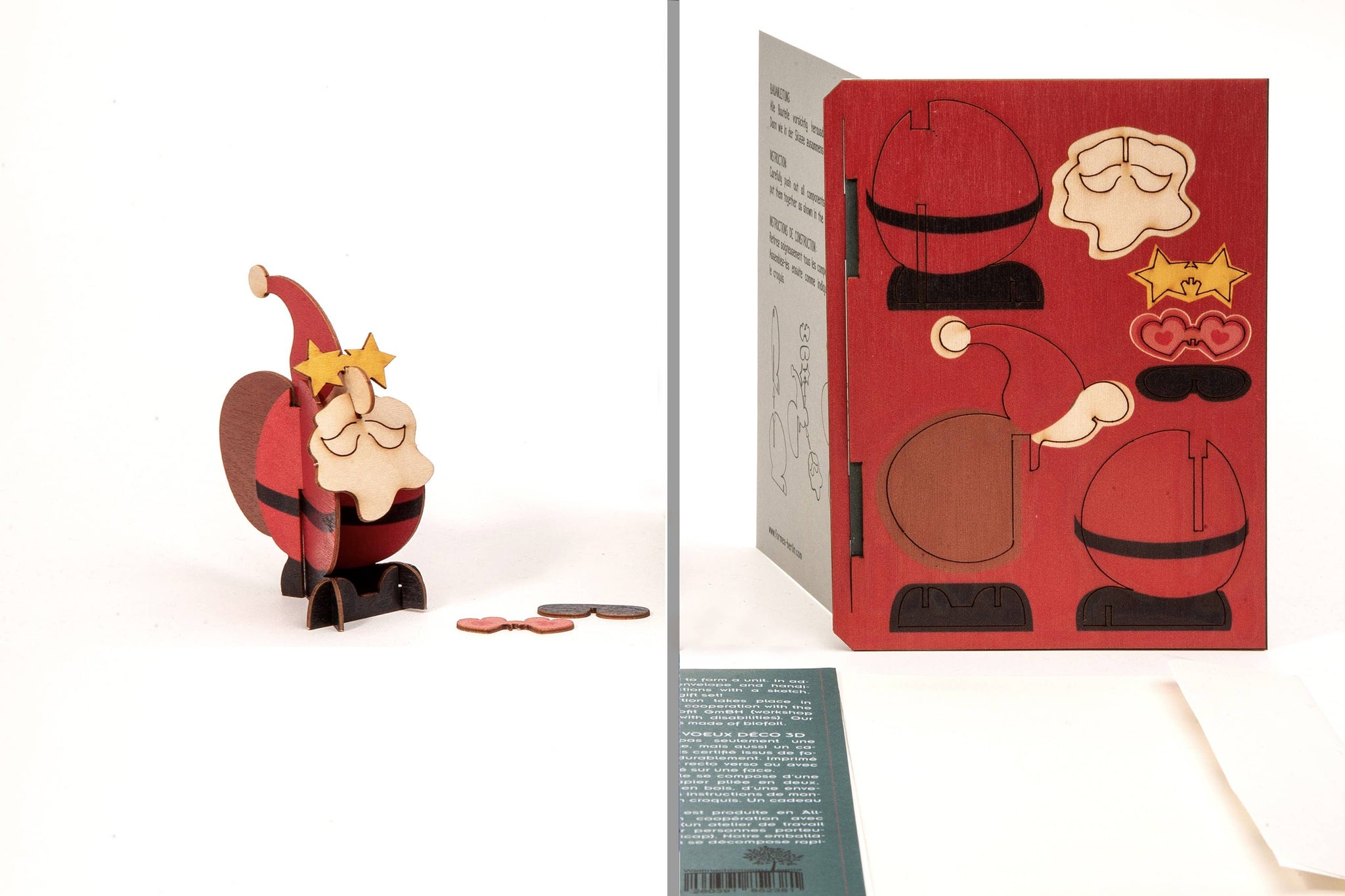 Santa Claus 3D decorative greeting card