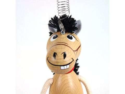 Wooden Figure on a Spring - Happy Horse