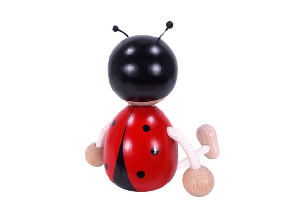 Wooden Figure on a Spring - Ladybird