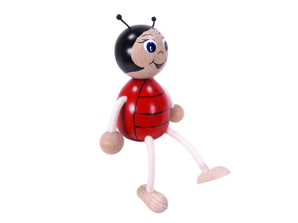 Wooden Figure on a Spring - Ladybird