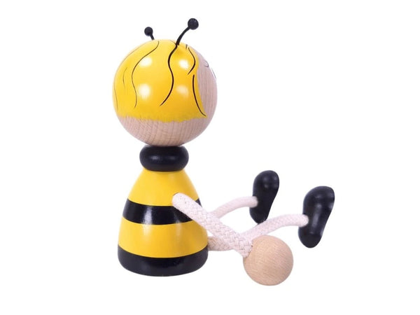 Wooden Figure on a Spring - Honey Bee