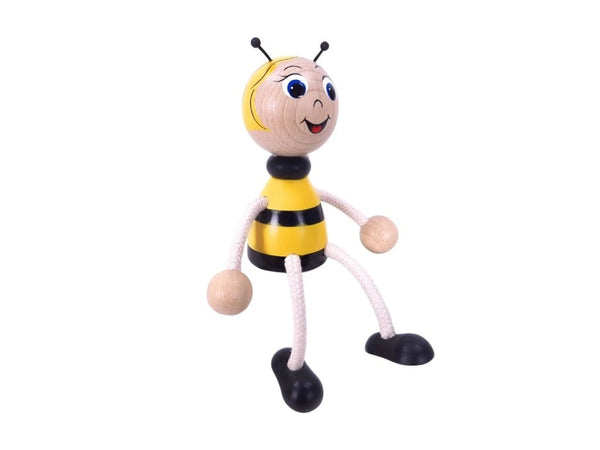 Wooden Figure on a Spring - Honey Bee