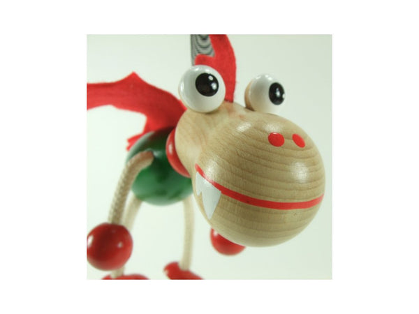 Wooden Figure on a Spring - Dragon