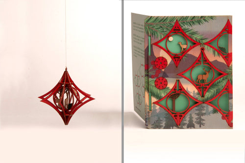Reindeer 3D Decorative Greeting Card