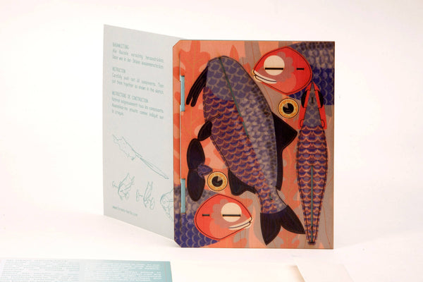 Fish 3D decorative greeting card