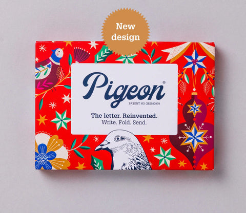 Festive Pigeon Letter Paper 6-pack