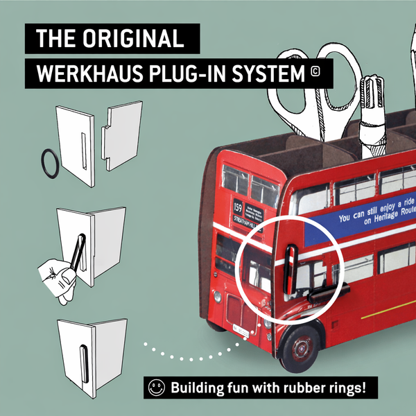 Double Decker Bus Pen pot
