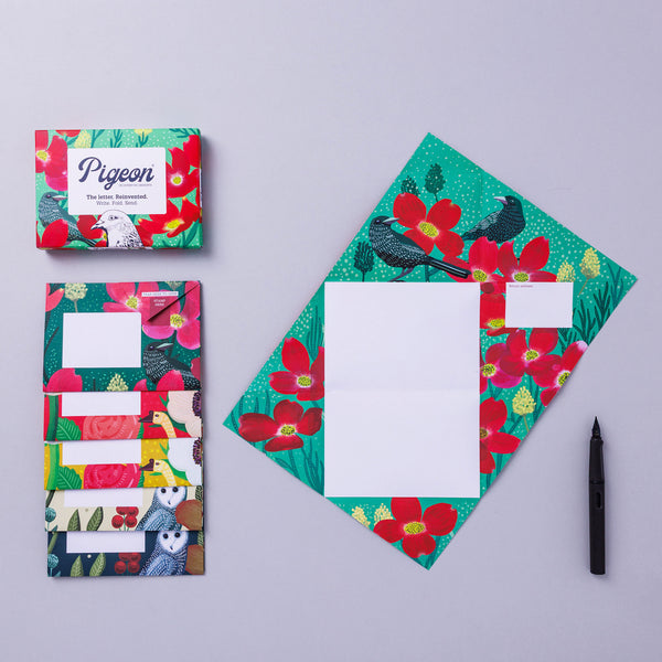 Dusk to Dawn Pigeon Letter Paper 6-pack