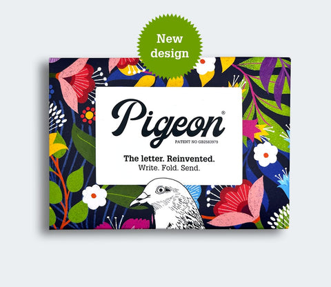 Floral Fantasia Pigeon Letter Paper 6-pack