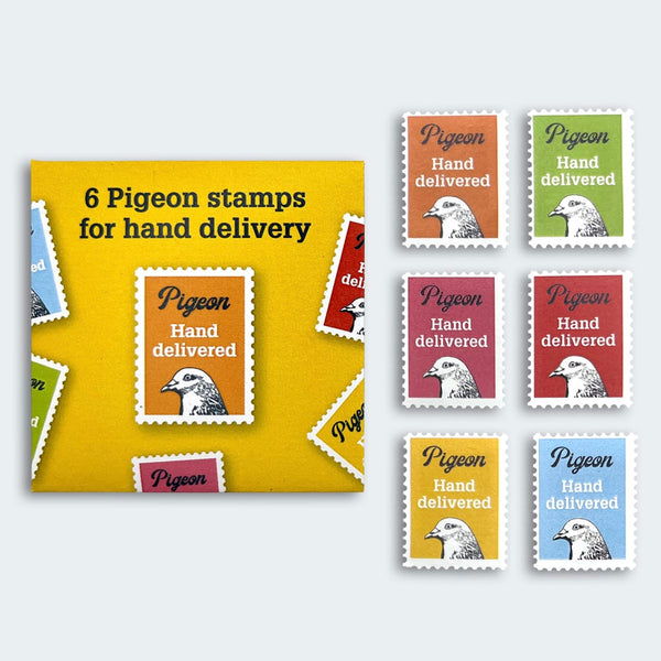 Hand Delivery Stamps for Pigeon Letters 6-pack