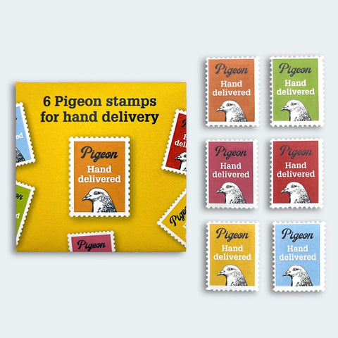 Hand Delivery Stamps for Pigeon Letters 6-pack