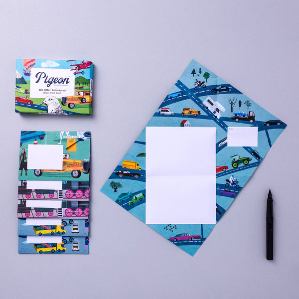 Hop On Board Pigeon Letter Paper 6-pack